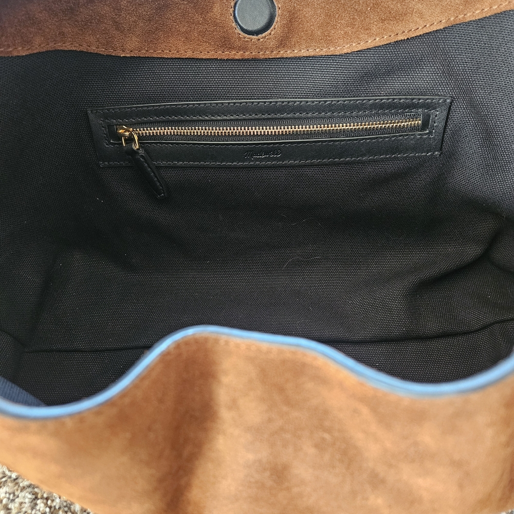 LIKE NEW SUEDE MADEWELL MYLIE BAG RUSSET - Picture 4 of 6